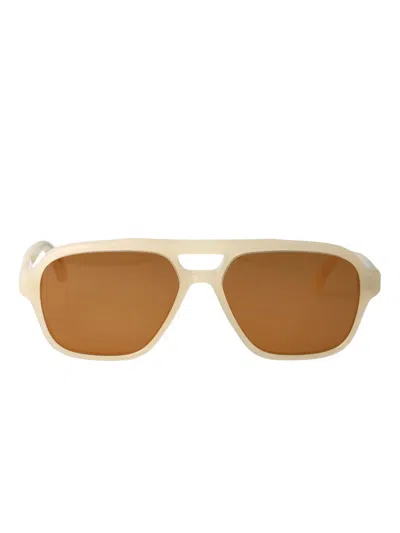 Retrosuperfuture Maneval Pilot-frame Sunglasses In Neutral