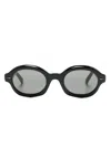 Retrosuperfuture Marzo Round-frame Sunglasses In Black