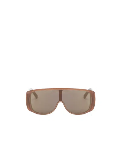 Retrosuperfuture Mask Sunglasses In Brown