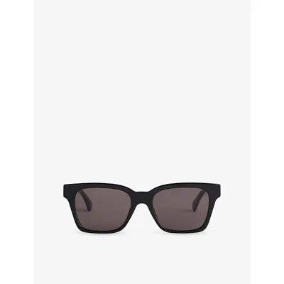 Retrosuperfuture Mens America Black Square-frame Acetate Sunglasses