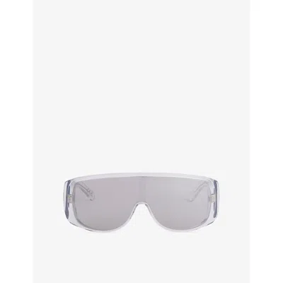 Retrosuperfuture Mens Margiela Mm6 Mask Acetate Sunglasses Silver