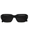 Retrosuperfuture Miles Black Rectangular Eyewear In Black