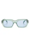 Retrosuperfuture Miles Rectangle Frame Sunglasses In Neutral