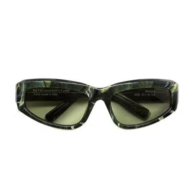 Retrosuperfuture Motore Tartaruga Ke8 Sunglasses In Ke8 Green