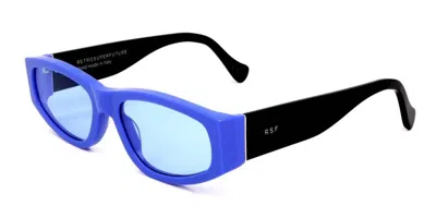 Retrosuperfuture Neema Bjq Occhiali Da Sole Blu Per Uomo In Animal Print