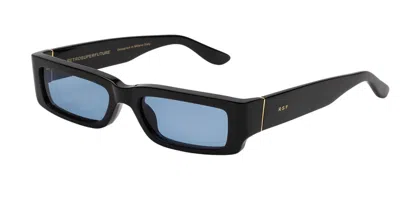 Retrosuperfuture Notte Azure Ons Men's Sunglasses Black Size 55