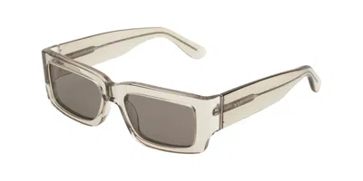 Retrosuperfuture Notte Nebbia 4mn Men's Sunglasses Grey Size 55 In Transparent
