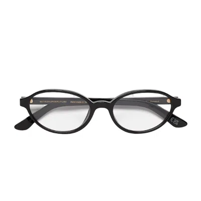 Retrosuperfuture Numero 04 Black Ultra-thin Oval Eyeglasses