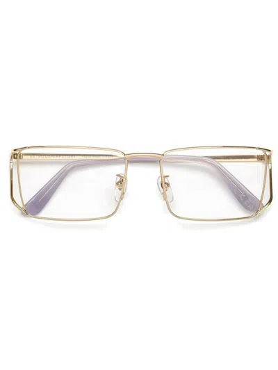Retrosuperfuture Numero 115 Rectangle-frame Glasses In Gold