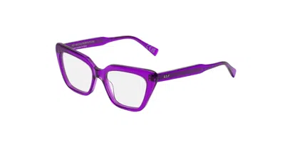 Retrosuperfuture Numero 122 Purple 05s Women's Glasses Purple Size 52 - Free Lenses - Blue Light Block