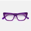 Retrosuperfuture Geometric Plano Mirror In Purple