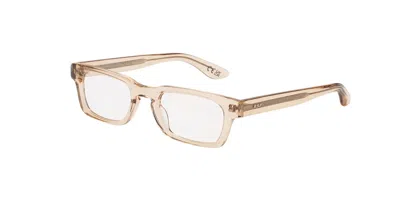 Retrosuperfuture Numero 133 Resina 5rn Men's Glasses Brown Size 51 - Free Lenses - Blue Light Block In White