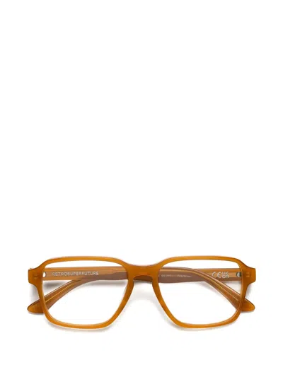 Retrosuperfuture Numero 160 Geometric-frame Glasses In Brown