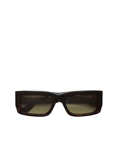 Retrosuperfuture Occhiali Da Sole Notte Havana In Black