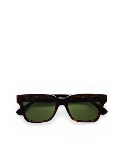 Retrosuperfuture Occhiale America 3627 Green In Brown