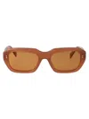 Retrosuperfuture Orange Acetate Sunglasses In Brown
