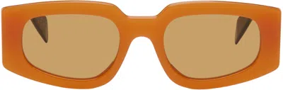 Retrosuperfuture Orange & Black Tetra Sunglasses
