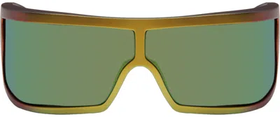 Retrosuperfuture Orange & Green Bones Sunglasses In Zircon