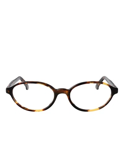 Retrosuperfuture Oval-frame Glasses In Brown