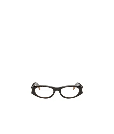 Retrosuperfuture Oval Frame Sunglasses In Black