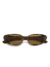 Retrosuperfuture Oval-frame Sunglasses In Brown