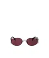 Retrosuperfuture Oval-frame Sunglasses In Transparent