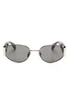Retrosuperfuture Sonnenbrille Mit Ovalem Gestell In Schwarz