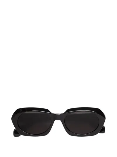 Retrosuperfuture Oval-frame Sunglasses In Black