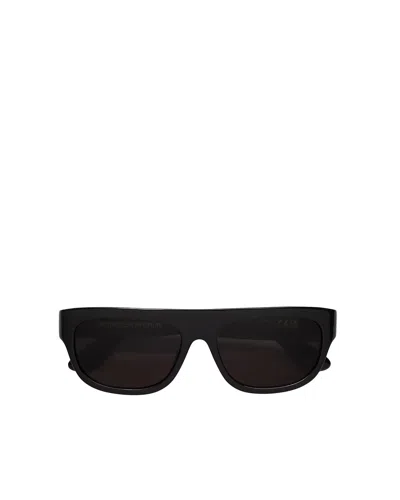 Retrosuperfuture Oversized Shield Sunglasses In Black