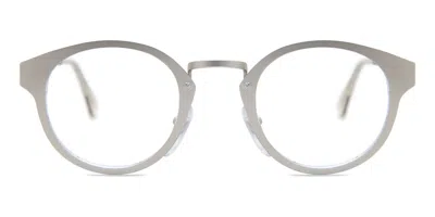 Retrosuperfuture Panama 9jc Occhiali Da Sole Argentati Per Uomo In Metallic