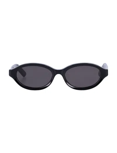 Retrosuperfuture Oval Frame Sunglasses With Zeiss Lenses In Gray