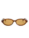Retrosuperfuture Parola Oval-frame Sunglasses In Brown