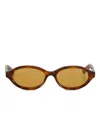 Retrosuperfuture Parola Oval-frame Sunglasses In Brown