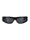 Retrosuperfuture Pharoah Irregular Frame Sunglasses In Black