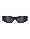 Retrosuperfuture Pharoah Irregular Frame Sunglasses In Black