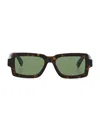 Retrosuperfuture Roma Rectangular Tortoiseshell Sunglasses In Brown