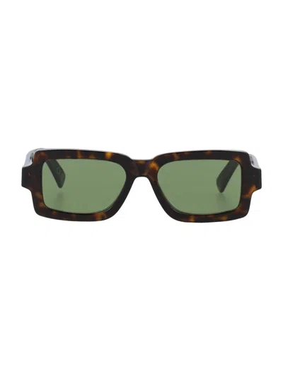 RETROSUPERFUTURE PILASTRO 3627 TORTOISESHELL RECTANGULAR SUNGLASSES
