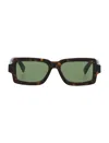 Retrosuperfuture Brown Square Logo Sunglasses In Brown
