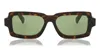 Retrosuperfuture Brown Square Logo Sunglasses In Brown