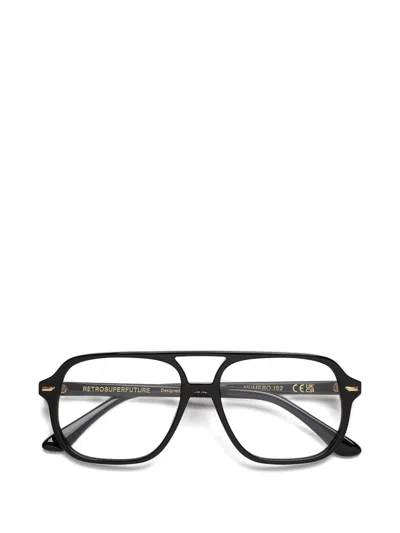 Retrosuperfuture Pilot-frame Glasses In Black