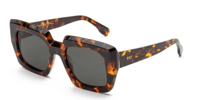 Retrosuperfuture Piscina Pink Zys Men's Sunglasses Tortoiseshell Size 54