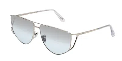 Retrosuperfuture Premio Silver Ombre 96r Women's Sunglasses Silver Size 64