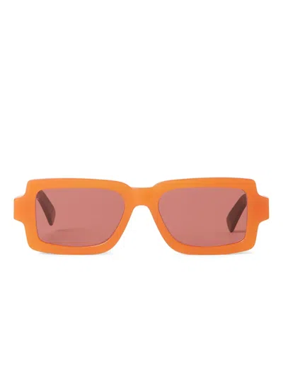 Retrosuperfuture Rectangle-frame Sunglasses In 橘色