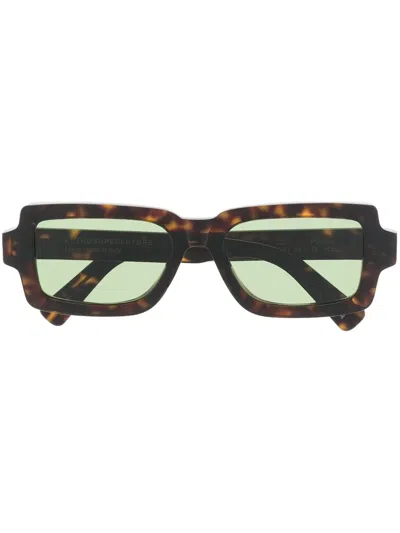 Retrosuperfuture Rectangle-frame Sunglasses In Brown