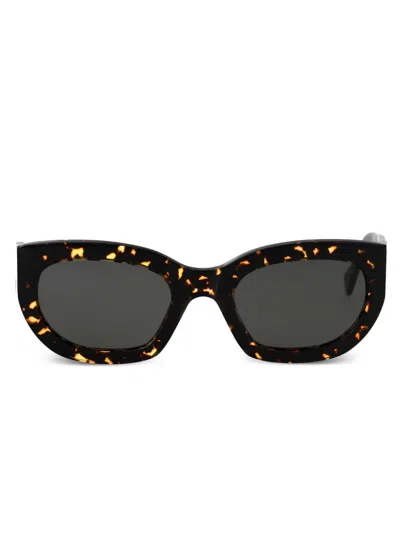 Retrosuperfuture Rectangle-frame Sunglasses In Brown