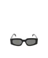 Retrosuperfuture Rectangle-frame Tinted Sunglasses In Black
