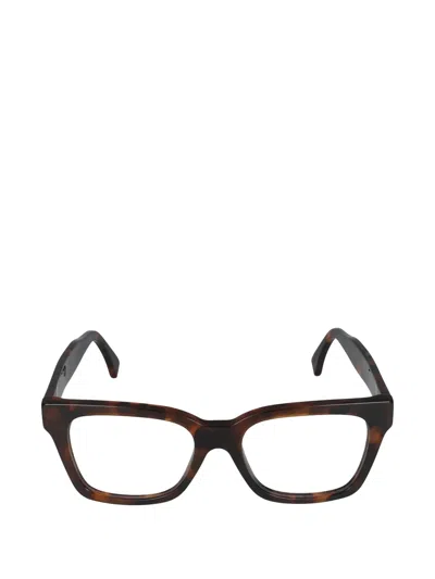 Retrosuperfuture Rectangle-frame Glasses In Brown