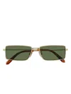 Retrosuperfuture Rectangle-frame Sunglasses In Gold