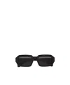 Retrosuperfuture Rectangular Frame Sunglasses In Black