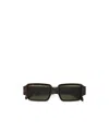 Retrosuperfuture Rectangular Frame Sunglasses In Black